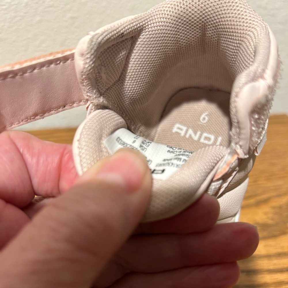Andi Pink High-tops For Little Girls - Picture 8 of 10